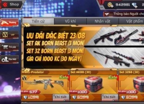 Cộng đồng CF Legends hào hứng trước VIP giá rẻ