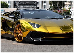 Dân mê siêu xe lại phát sốt với Lamborghini vàng sáng loáng của một ca sỹ nổi tiếng