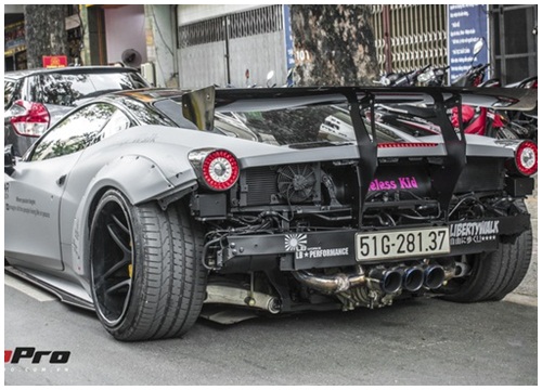 Ferrari 458 Italia Liberty Walk độc nhất Việt Nam tiếp tục lên đời bản độ dị hơn nhiều