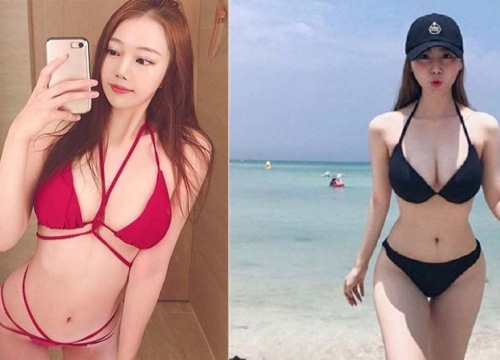 'Mê mệt' với các hotgirl Hàn Quốc diện bikini dây nhỏ xíu