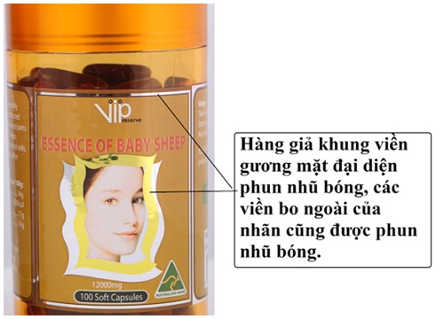 Phân biệt nhau thai cừu Essence of baby sheep thật giả