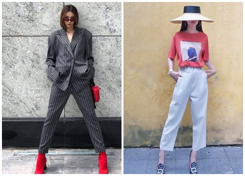 Chi Pu chăm chỉ diện quần cạp cao ống thụng khoe dáng, Selena phát phì chỉ vì chọn nhầm street style