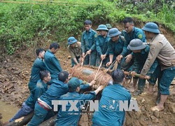 Hủy nổ quả bom Mỹ nặng 350 kg nằm gần đường sắt Hà Nội - Lào Cai