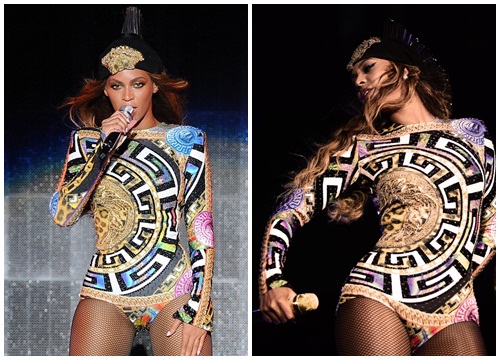 Khi Beyoncé chơi trội cùng dàn vũ công 'phủ vàng' trong trang phục Versace