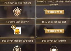 Liên Quân Mobile: Giá thuê VIP quá rẻ mạt, "dân thường" cũng thành VIP