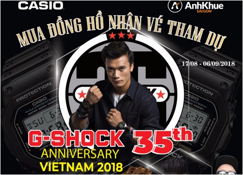 Mua Casio - nhận ngay vé xem đại nhạc hội G-Shock 35th Anniversary