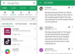 Ứng dụng VTC Now trực tiếp ASIAD 18 bất ngờ lên ngôi số 1 trên Google Play