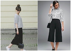 10 cách mix đồ với quần culottes lửng đẹp và thời trang nhất