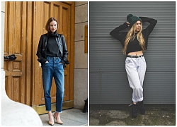 Bí quyết diện baggy jean cạp cao thời thượng như các fashionista thế giới