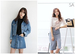 Bí quyết phối đồ với chân váy jeans cô nàng nào cũng nên thử một lần