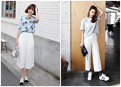 Cách mix đồ siêu &quot;thần thái&quot; với quần culottes đang &quot;làm mưa làm gió&quot; trong hè này