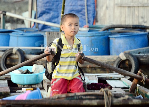 Ngày khai giảng của những đứa trẻ xóm chài vịnh Hạ Long