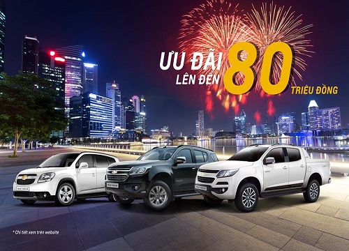 Tháng 9/2018: Chevrolet tiếp tục ưu đãi cao nhất 80 triệu đồng