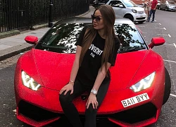 Siêu xe Lamborghini Huracan đính 1,3 triệu viên pha lê của Daria Radionova gây náo loạn ở Pháp