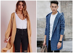 Áo khoác cardigan nam nữ len cho mùa đông ấm áp hơn