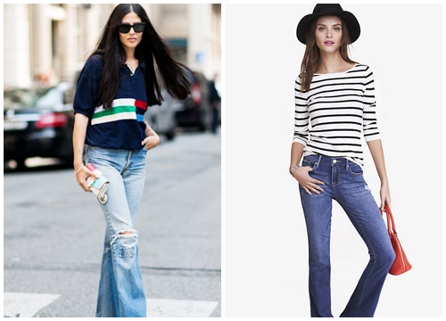 Bỏ túi 3 cách mix đồ với quần jeans ống loe mà bạn gái nên biết