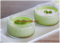 Cách làm bánh Panna Cotta trà xanh thơm mát