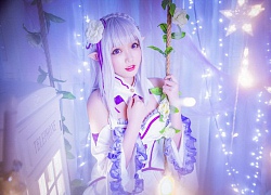 Cosplay tuyệt đẹp về nàng công chúa tóc trắng Emilia trong Re:Zero