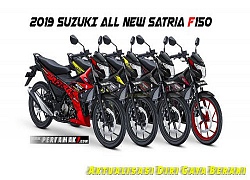 Satria F150 Fi 2019 cập nhật thêm 4 màu mới