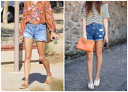 5 kiểu giày dép phối cùng quần shorts cho mùa hè