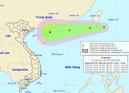 Áp thấp gần Biển Đông, khả năng mạnh thành bão số 5