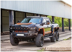 Cận cảnh bán tải 6 bánh Bureko Brutal 6x6 dựa trên Chevrolet Silverado