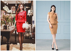 Không Lo Về Dáng Với Các Mẫu Váy Công Sở Kiểu Peplum Mới Lạ