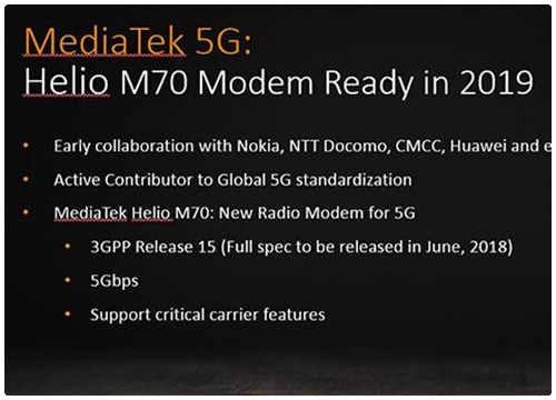 MediaTek sẽ cung cấp chip 5G cho smartphone tầm trung và bình dân