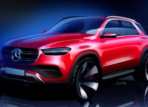 Mercedes công bố phác thảo mẫu SUV GLE 2019 trước ngày ra mắt