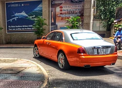 Rolls-Royce Ghost màu cam đầu tiên Việt Nam của đại gia Sài Gòn