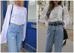 Áo trắng lết hợp quần jeans basic cứ lên đồ tự khắc chất lừ