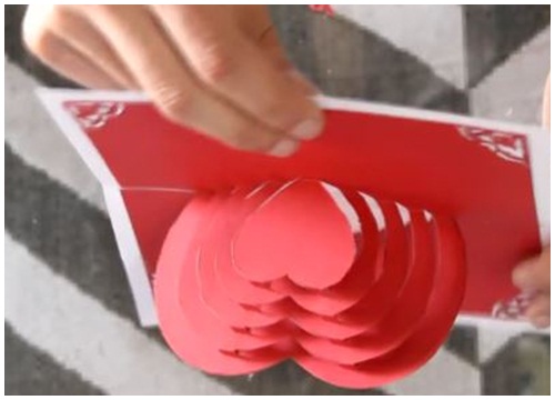 Cách làm thiệp có hình trái tim 3D bên trong xinh xắn - Sáng tạo - Việt  Giải Trí