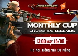 CFL Monthly Cup tháng 9: Xạ thủ Hà Nội, Đà Nẵng, Đồng Nai hãy sẵn sàng rinh quà ngày 16/9