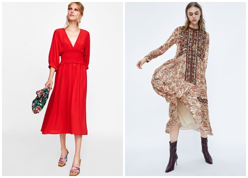 Duyên dáng như Hà Hồ diện váy liền dạo phố đón nắng thu, Zara và H&M cũng gợi ý 10 mẫu váy midi siêu nữ tính dành riêng cho bạn