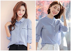 Phong cách thời trang tối giản cùng áo sơ mi màu xanh serenity và áo denim áp đảo thời trang hè