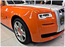 Sài Gòn: Rolls-Royce Ghost Series II thay áo màu cam bóng vô cùng nổi bật