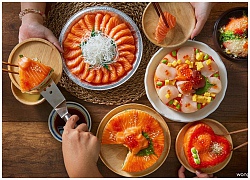 Sinh nhật là phải thổi nến với chiếc bánh gato làm bằng sushi như thế này mới sang