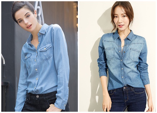 Xu hướng áo denim áp đảo thời trang hè 2018