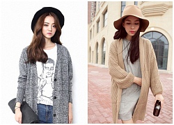 Áo khoác len nữ cardigan đẹp cho nàng công sở thướt tha đầu thu đông 2018