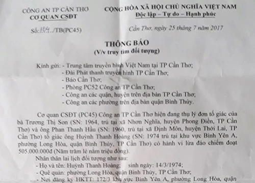 Bắt cựu trung tá công an lừa đảo 1 tỉ đồng bỏ trốn