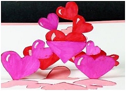 Cách làm thiệp trái tim 3D cho để dịp valentine thêm ý nghĩa