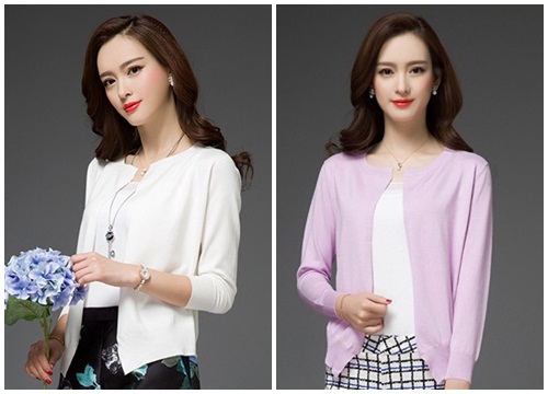 Cardigan len dáng ngắn Món đồ giản dị cho mùa thu