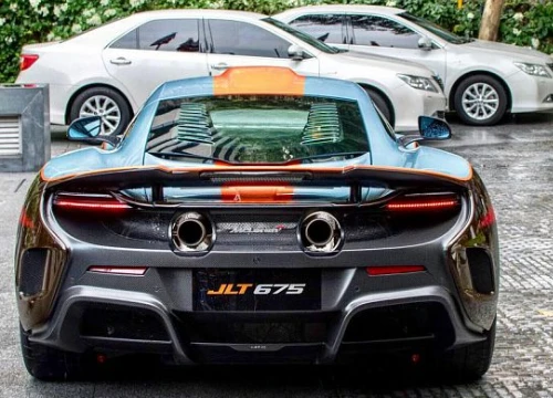 Hoàng tử Malaysia lái siêu xe McLaren 675LT "hàng thửa" sang Singapore xem đua xe F1