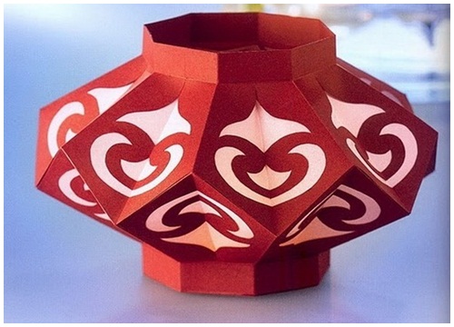 Làm Đèn Lồng Với Nghệ Thuật Origami Ấn Tượng