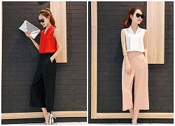 Mặc quần culottes thật sành điệu mùa hè 2018