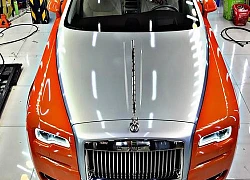 Rolls Royce Ghost Series Ii Giá 35 Tỷ Thay Màu Sơn Cam Ở Sài Gòn