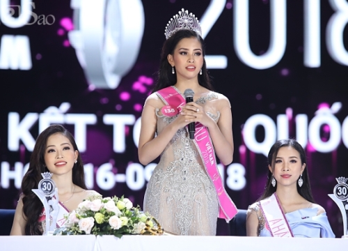 Tân Hoa hậu Việt Nam 2018 Trần Tiểu Vy gây thất vọng với khả năng đối thoại trước đám đông