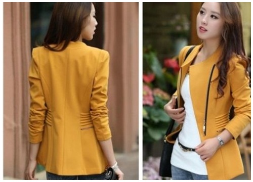 3 kiểu áo khoác blazer nữ đẹp form dáng Hàn Quốc đông 2018 2019