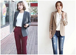 Áo khoác blazer nữ dáng ngắn đẹp dành riêng cho nàng công sở mùa thu