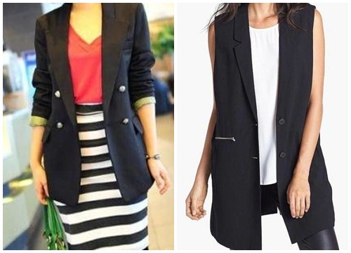 Áo khoác blazer nữ đẹp màu đen quý phái ngắm mãi không chán đông 2018 2019